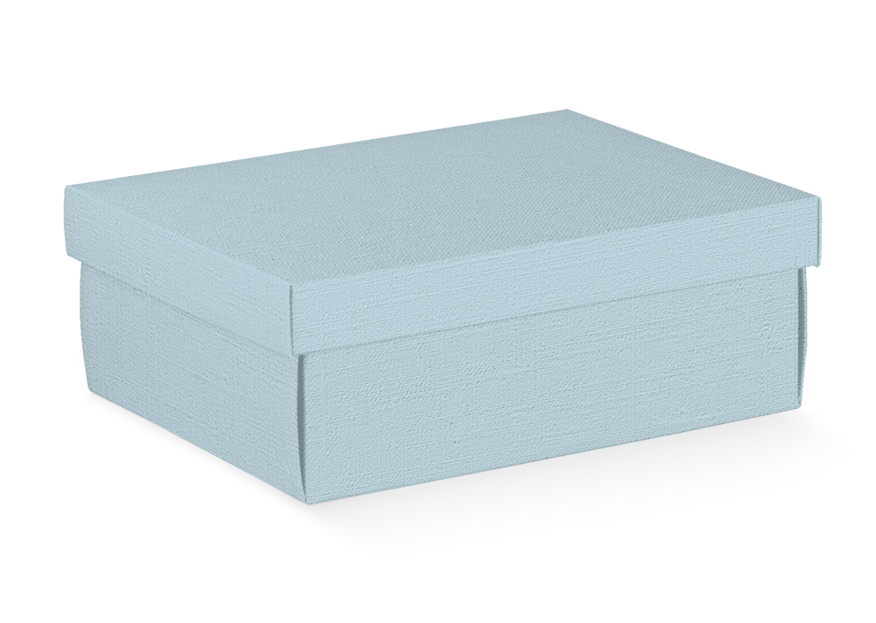 **Fondo e Coperchio in Fibra Azzurra 380×260×130 mm** Scatola con fondo e coperchio realizzata in fibra di colore azzurro, ideale per confezionare regali, bomboniere, prodotti artigianali, dolci e articoli di vario genere. La struttura robusta assicura...