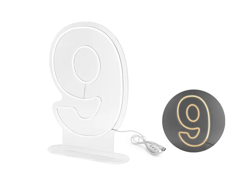 NEON LED NUMERO 9 CM50 NEON3-9