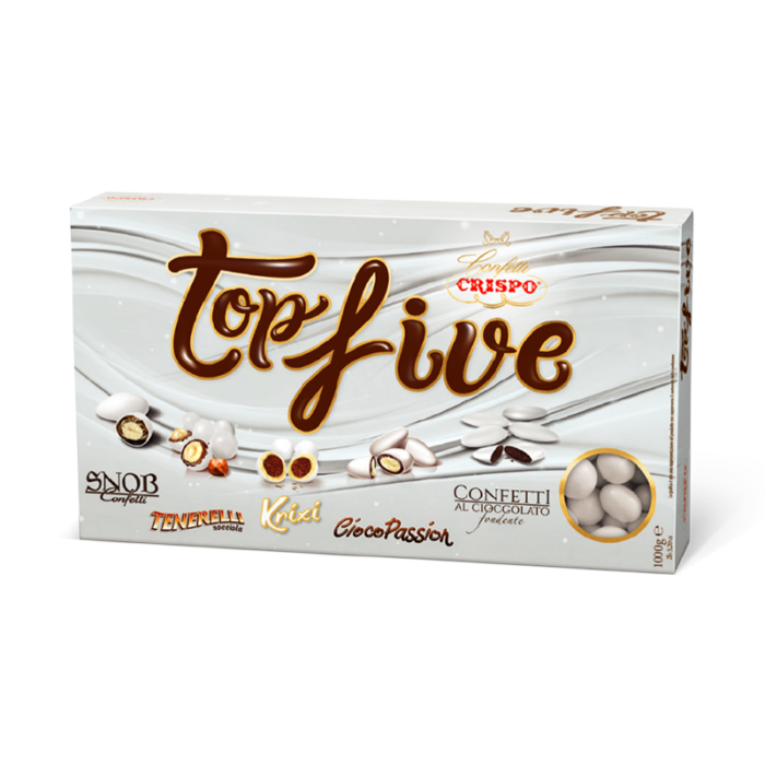 CONFETTI CRISPO TOP FIVE BIANCO 1KG 0137938