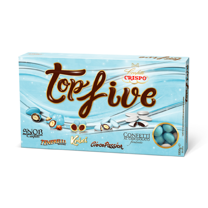 CONFETTI CRISPO TOP FIVE CELESTE 1KG 0137936