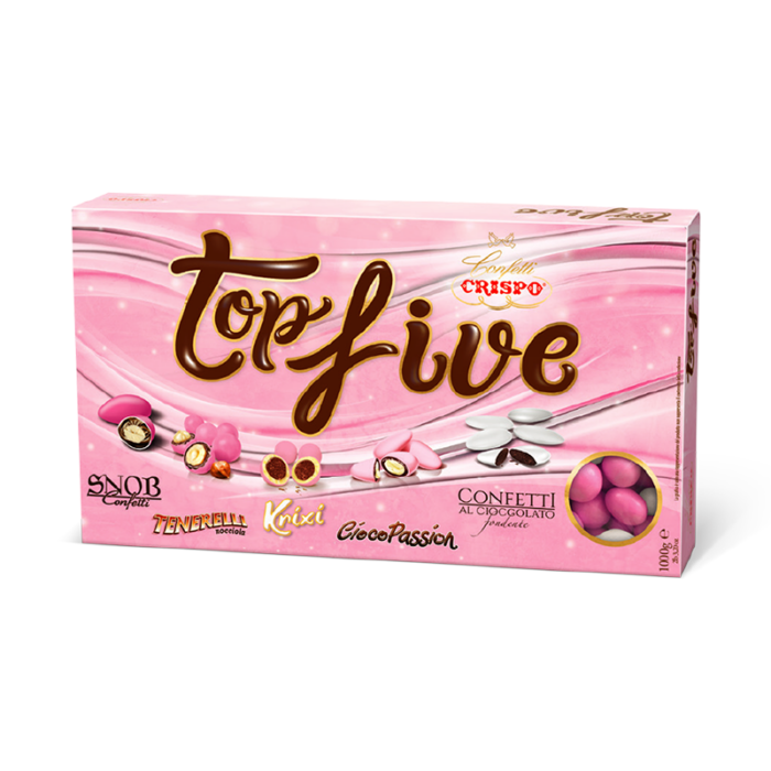 CONFETTI CRISPO TOP FIVE ROSA 1KG 0137935