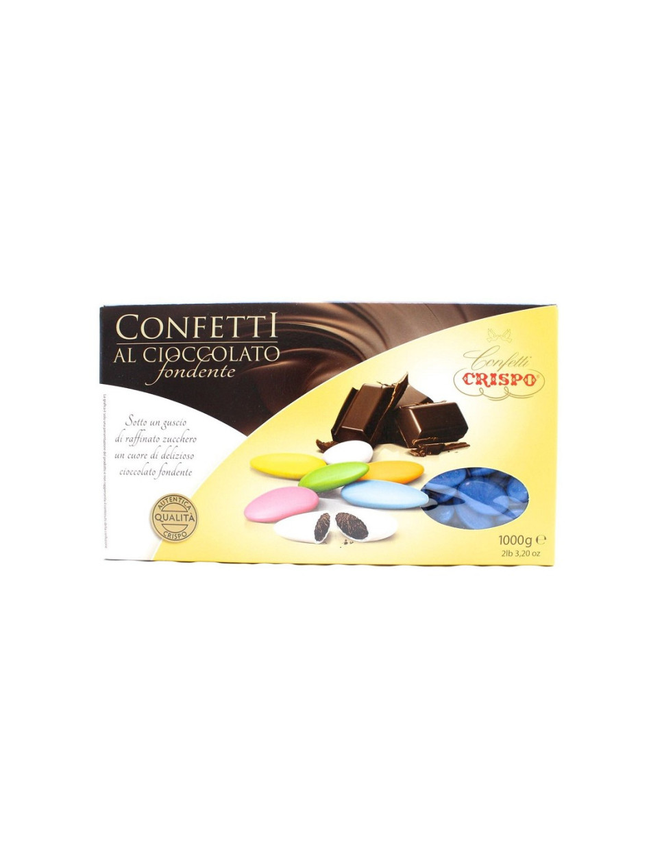 CONFETTI CRISPO CIOCCOLATO FONDENTE BLU 1KG 0240070