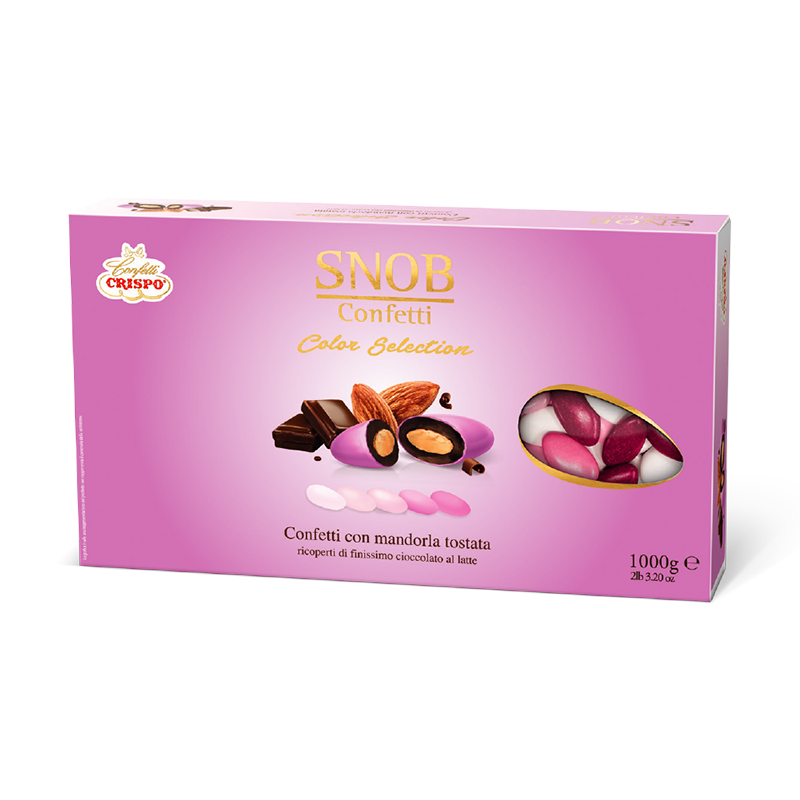CONFETTI CRISPO SNOB COLOR SELECTION ROSA 1KG 0137071