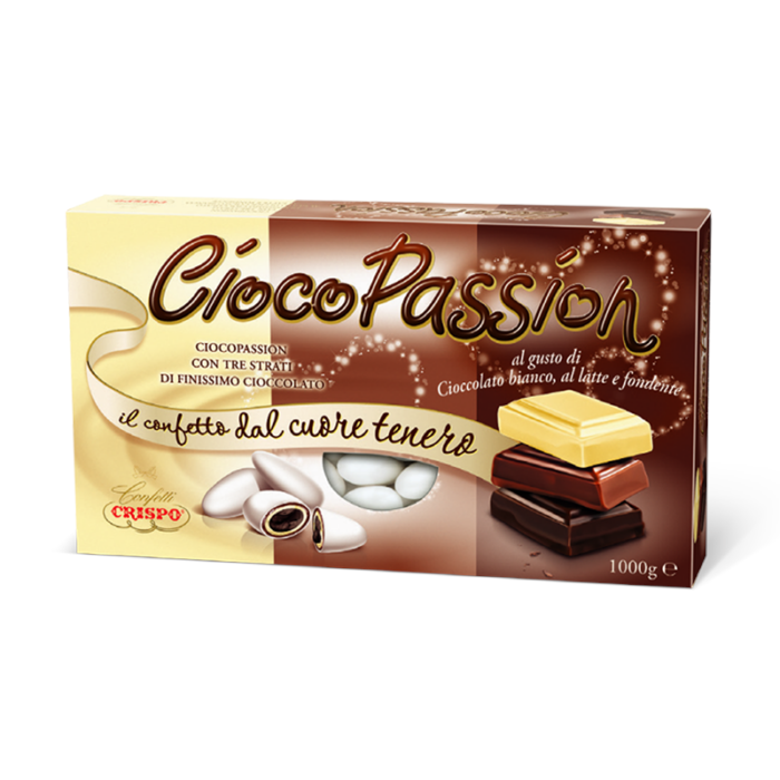 CONFETTI CRISPO CIOCO PASSION CIOCCOLATO BIANCO LATTE E FONDNETE 1KG 0138170