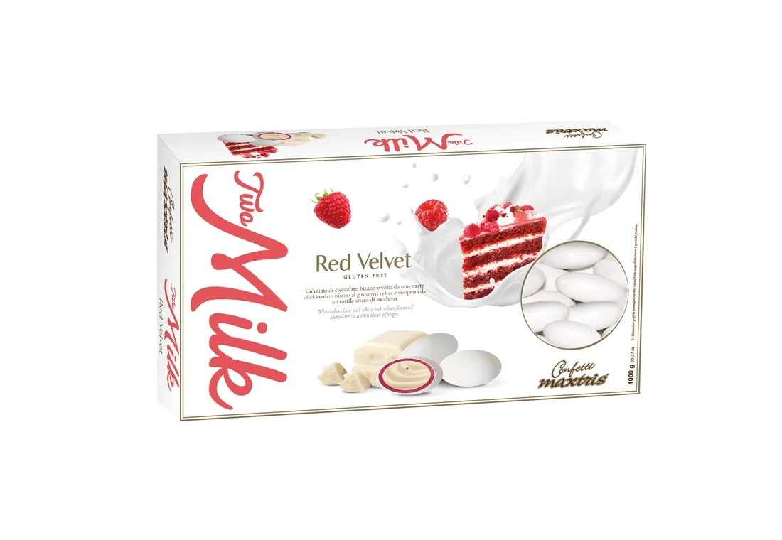 CONFETTI MAXTRIS TWO MILK RED VELVET 1 KG TWORED