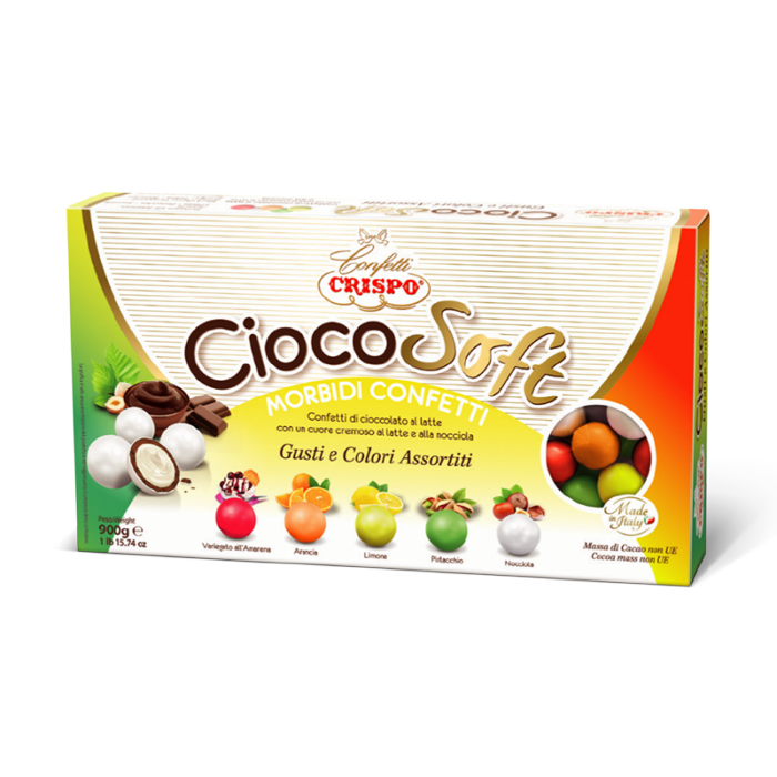 CONFETTI CRISPO CIOCO SOFT GUSTI E COLORI ASSORTITI 900 GR 0138282