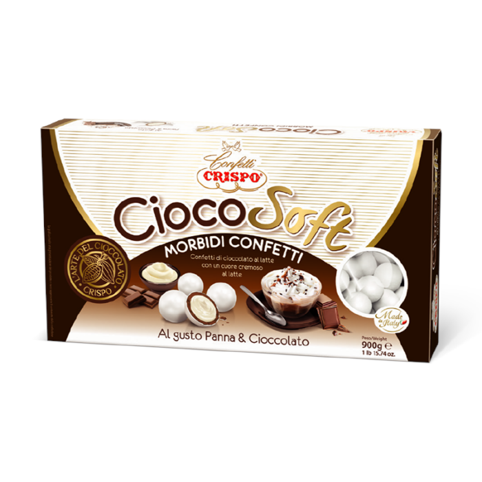 CONFETTI CRISPO CIOCO SOFT PANNA E CIOCCOLATO 900 GR 0138234