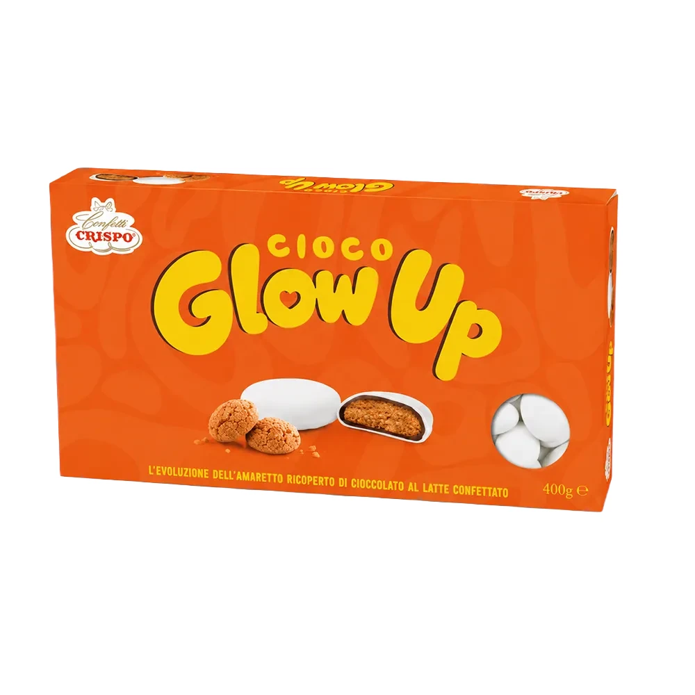 CONFETTI CRISPO AMARETTO CIOCO GLOW UP BIANCO 400 GR 010137275