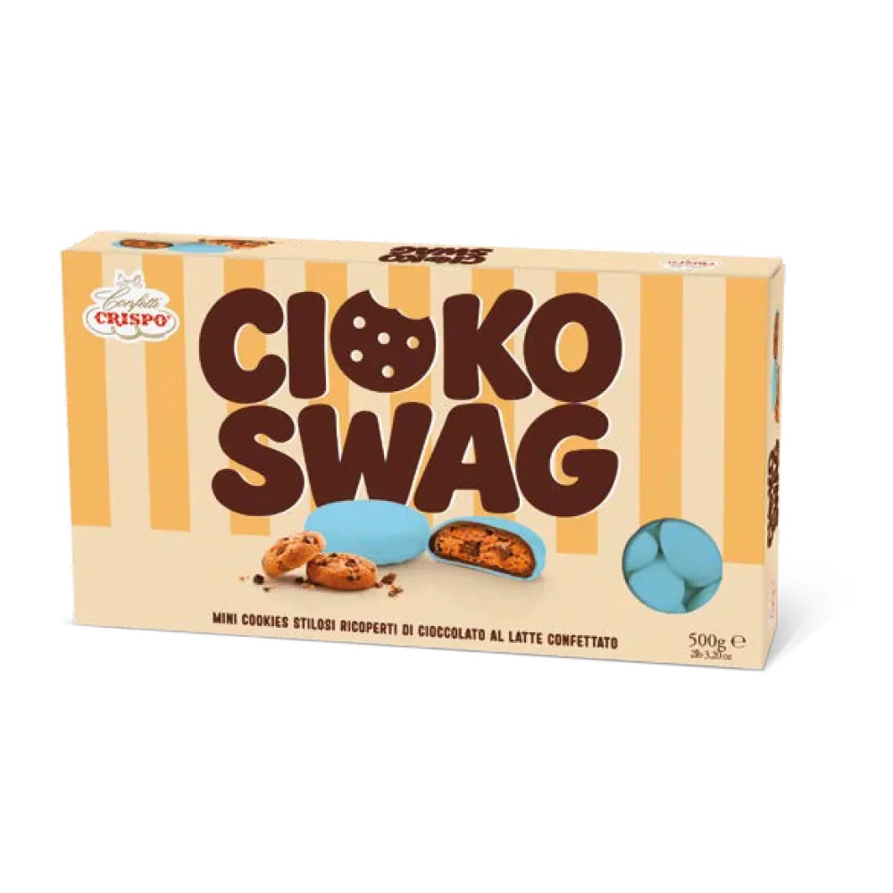 CONFETTI CRISPO MINICOOKIES CIOKO SWAG CELESTE 500 GR 010137273