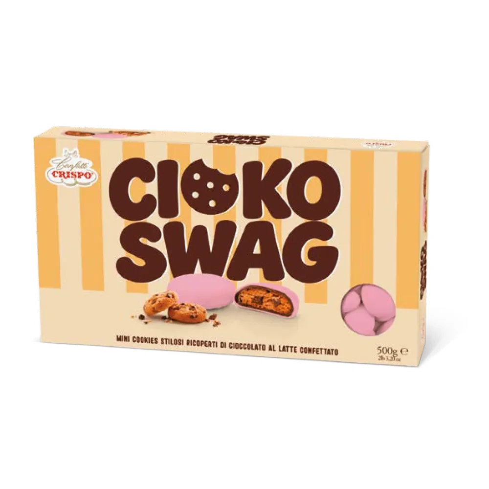 CONFETTI CRISPO MINICOOKIES CIOKO SWAG ROSA 500 GR 010137272