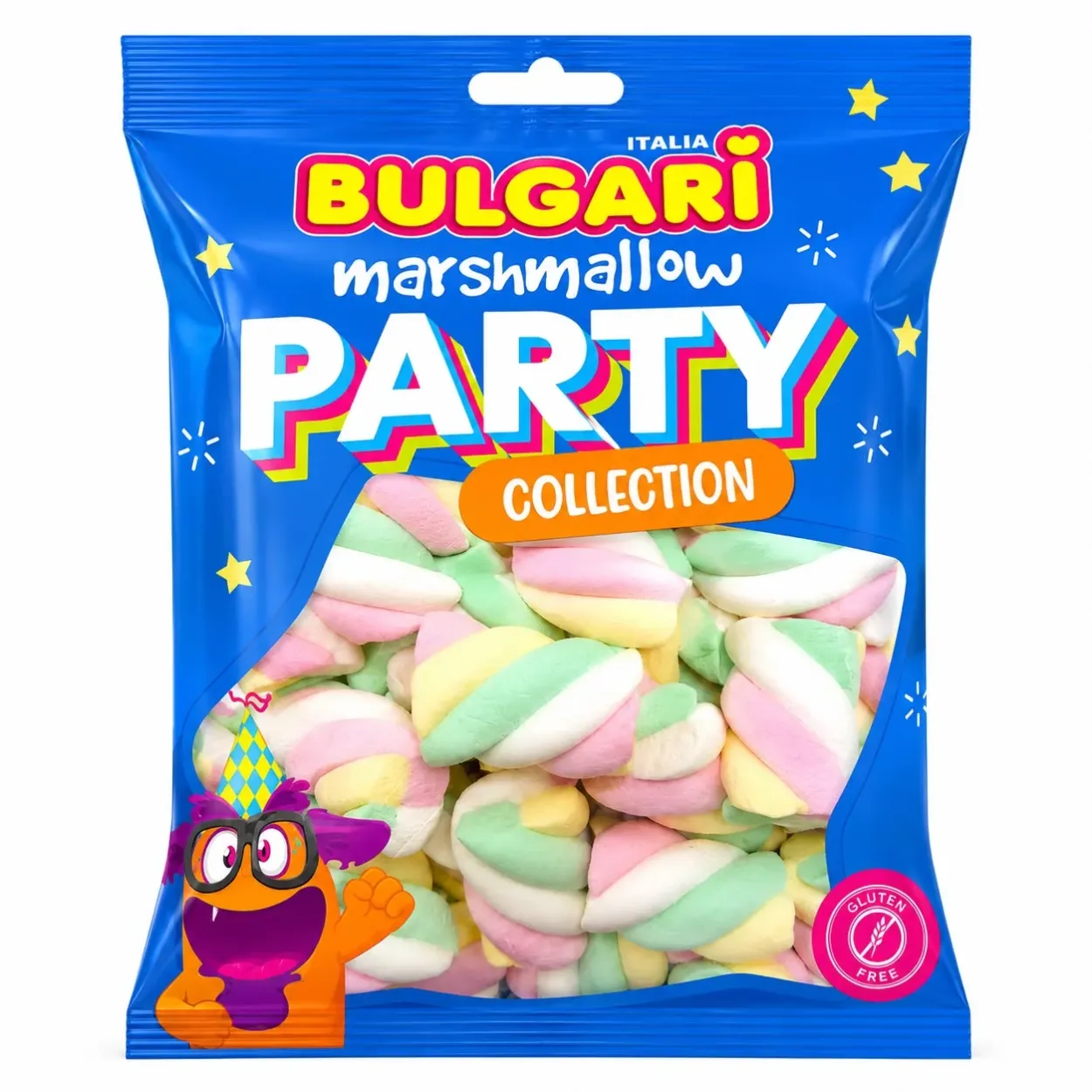 MARSHMALLOW BULGARI TRECCE 4 COLORI 300GR 30PZ 2918