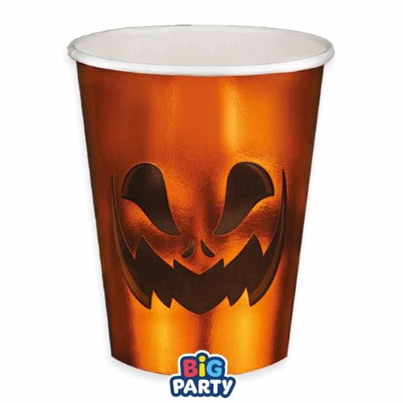 6 BICCHIERI PUMPKIN HALLOWEEN ZUCCA 77601