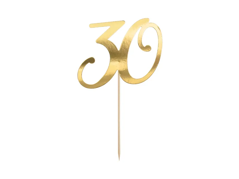 CAKE TOPPER 30 ORO CM20.5 KPT62-30-019