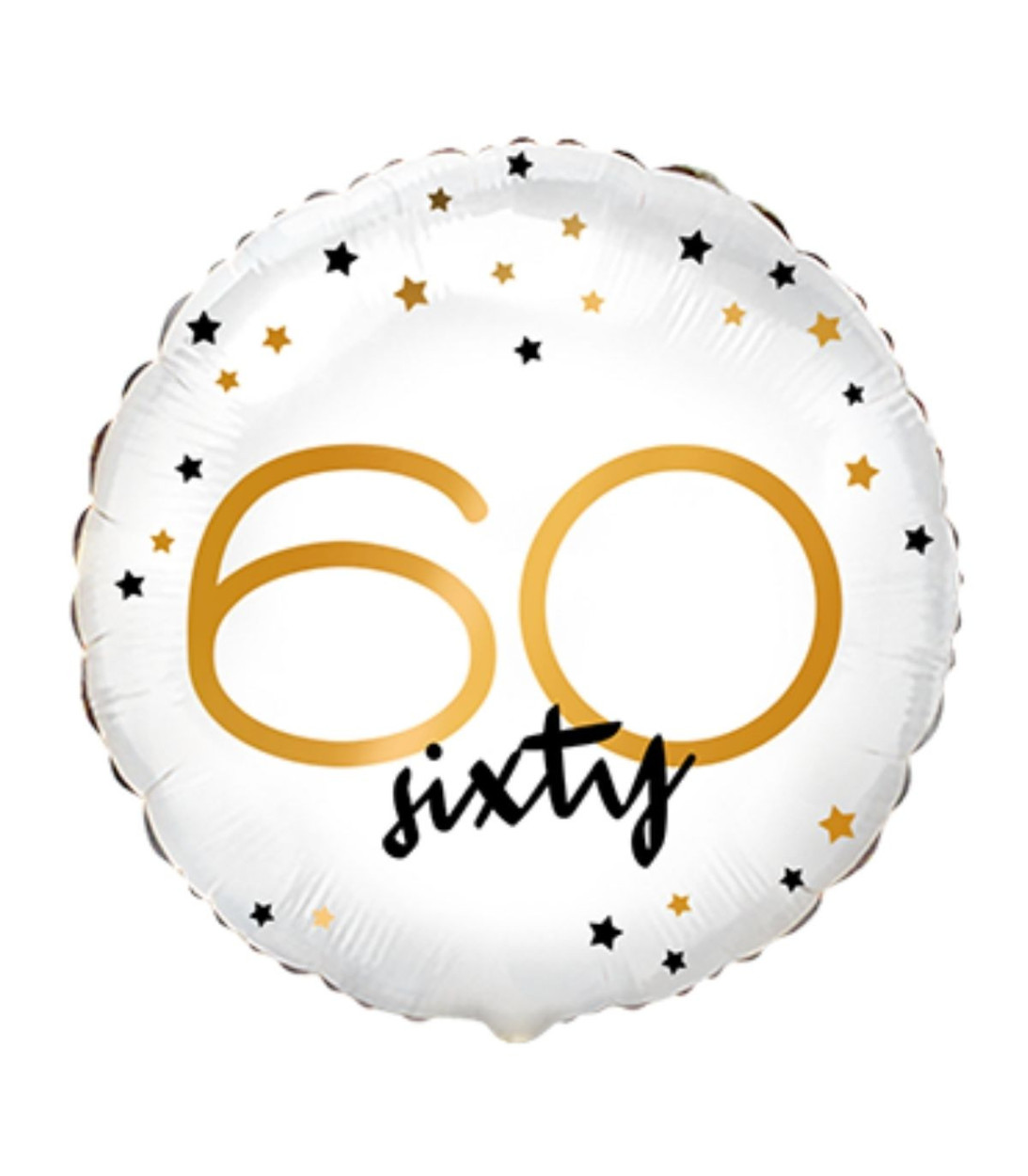 PALLONCINO FOIL 18" HAPPY BIRTHDAY 60 CON STELLINE B401664FX