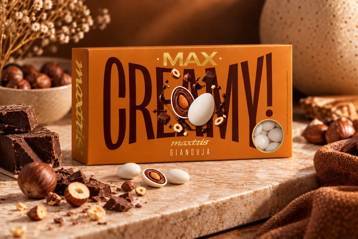 CONFETTI MAXTRIS CREAMY GIANDUJA BIANCO MCREAGIAB
