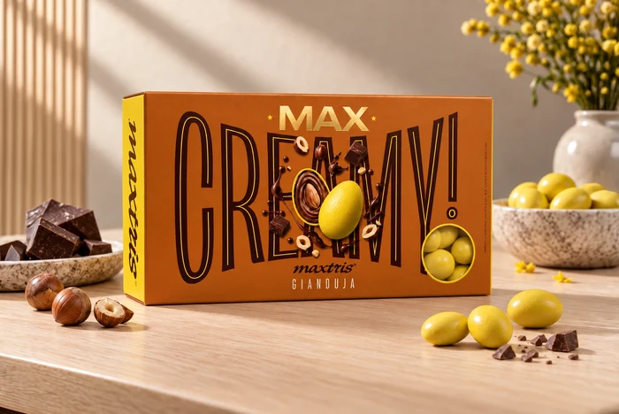 CONFETTI MAXTRIS CREAMY GIANDUJA GIALLO MCREAGIAS