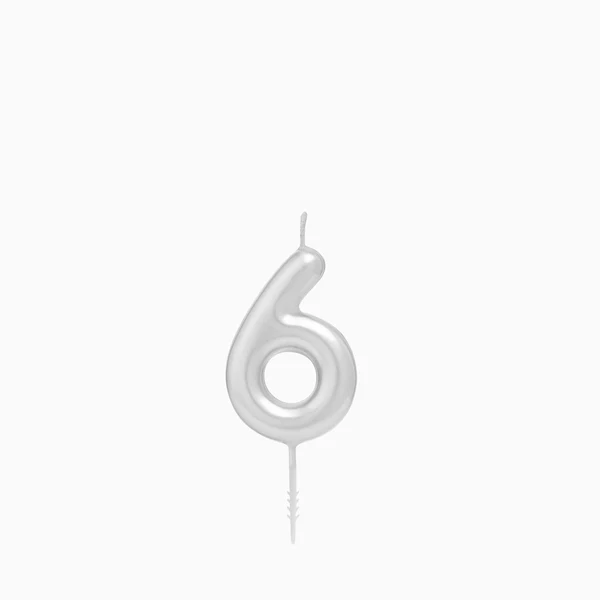 CANDELA ARGENTO N6 6CM 1211352
