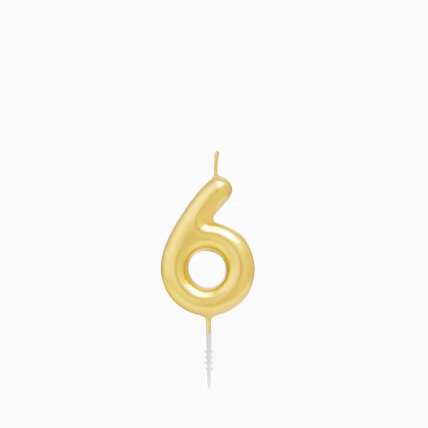 CANDELA ORO N6 6CM 1211342