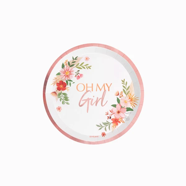 6 PIATTI ROSA METAL OH MY GIRL 1191083