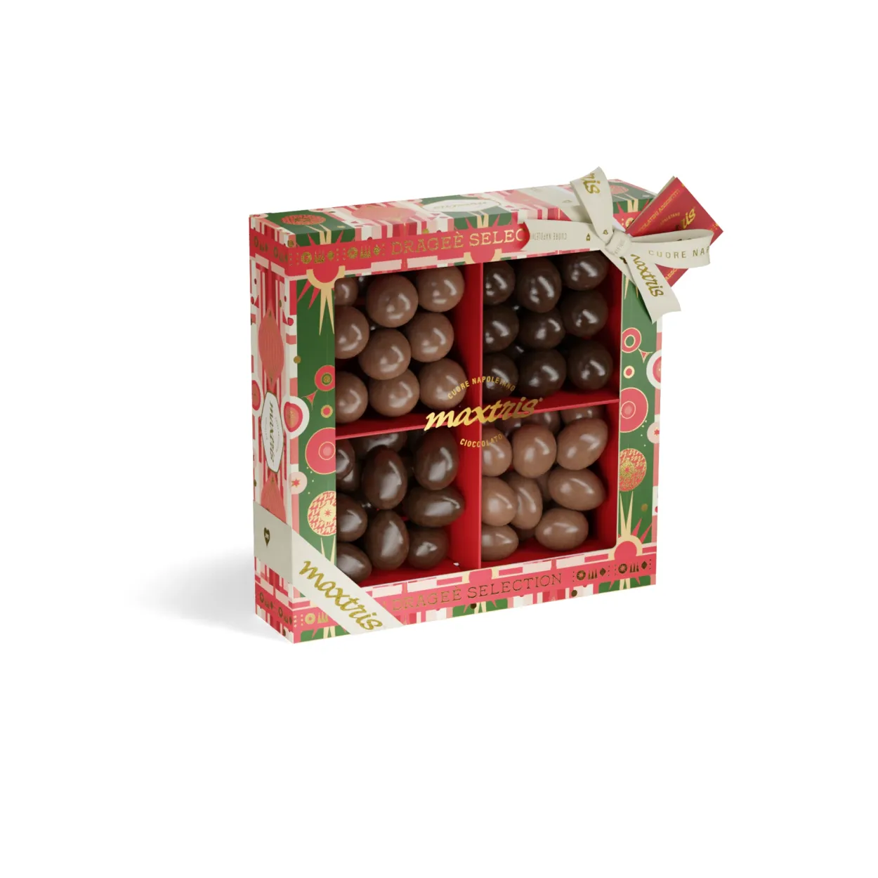 CONFEZIONE REGALO MAXTRIS CON CIOCCOLATINI CHRISTMAS VANITY CHOCOLATE MIX 400GR NAPRAVAN4