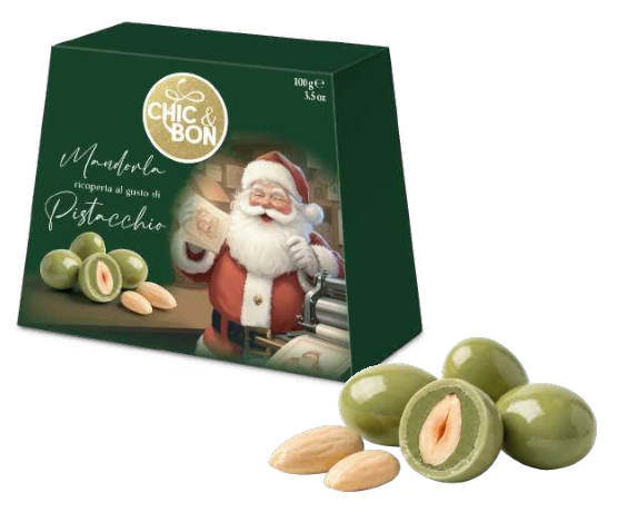CIOCCOLATINI BURATTI VALIGETTA VERDE MANDORLA E PISTACCHIO 100 GR VADP010