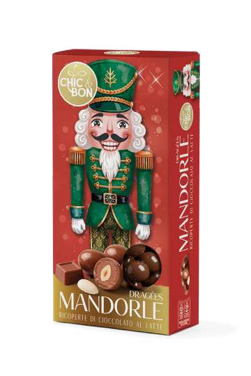 CIOCCOLATINI DRAGEES BURATTI SCHIACCIANOCI ROSSO MANDORLA LATTE 130 GR SNML013