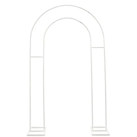 SUPPORTO IN METALLO BIANCO AD ARCO 120X220 41974