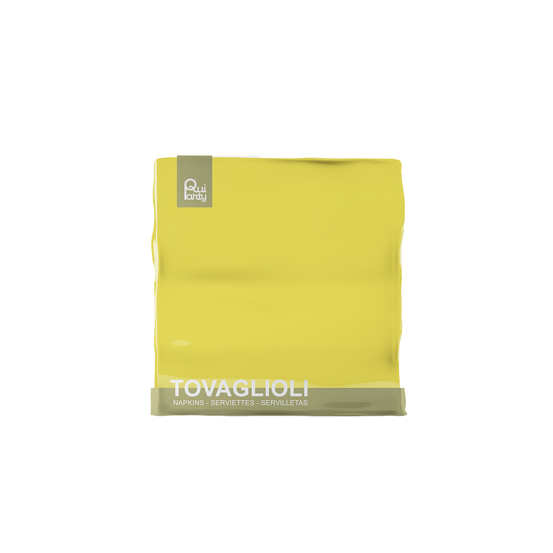 50 TOVAGLIOLI 25X25 GIALLO 31507