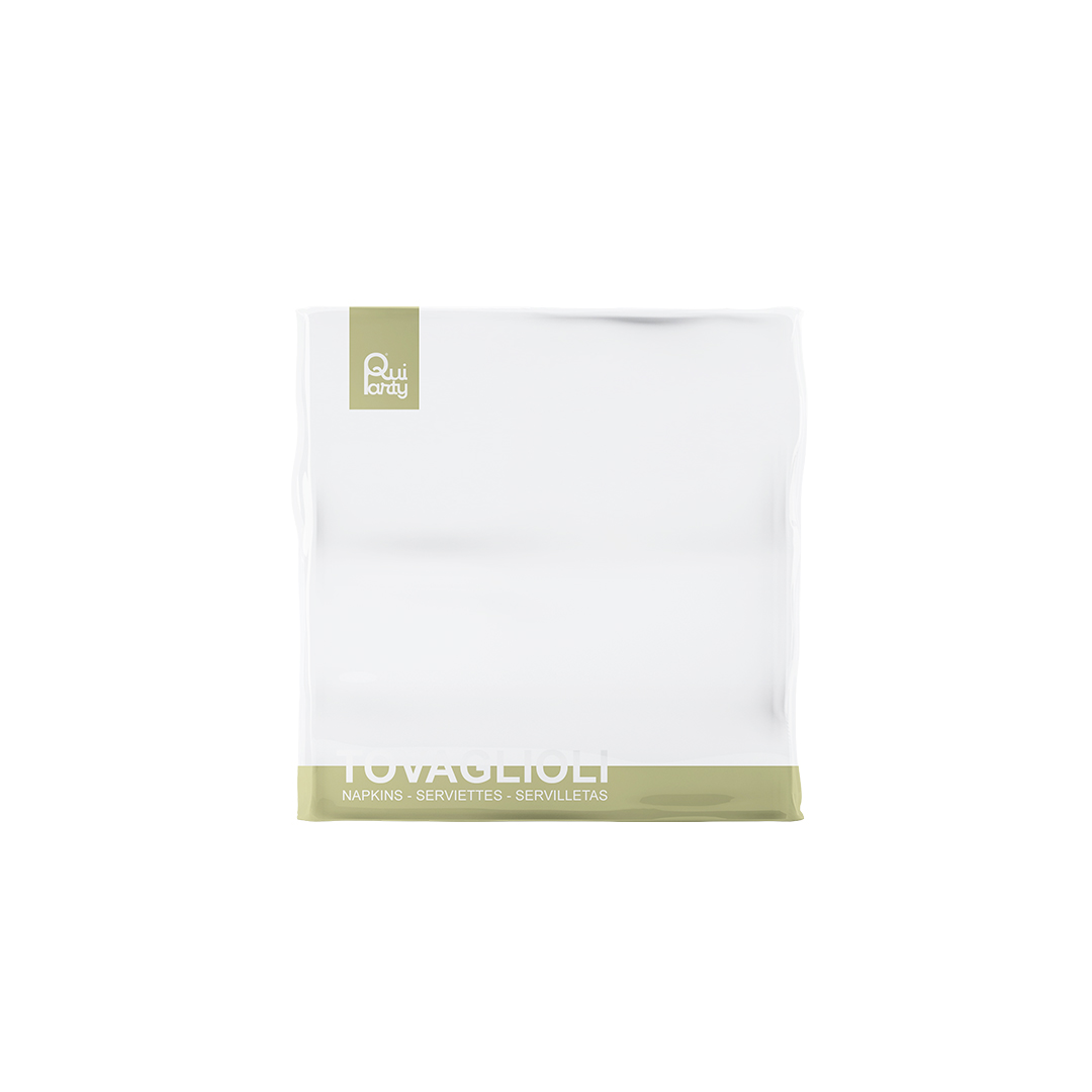 50 TOVAGLIOLI 25X25 BIANCO 30107