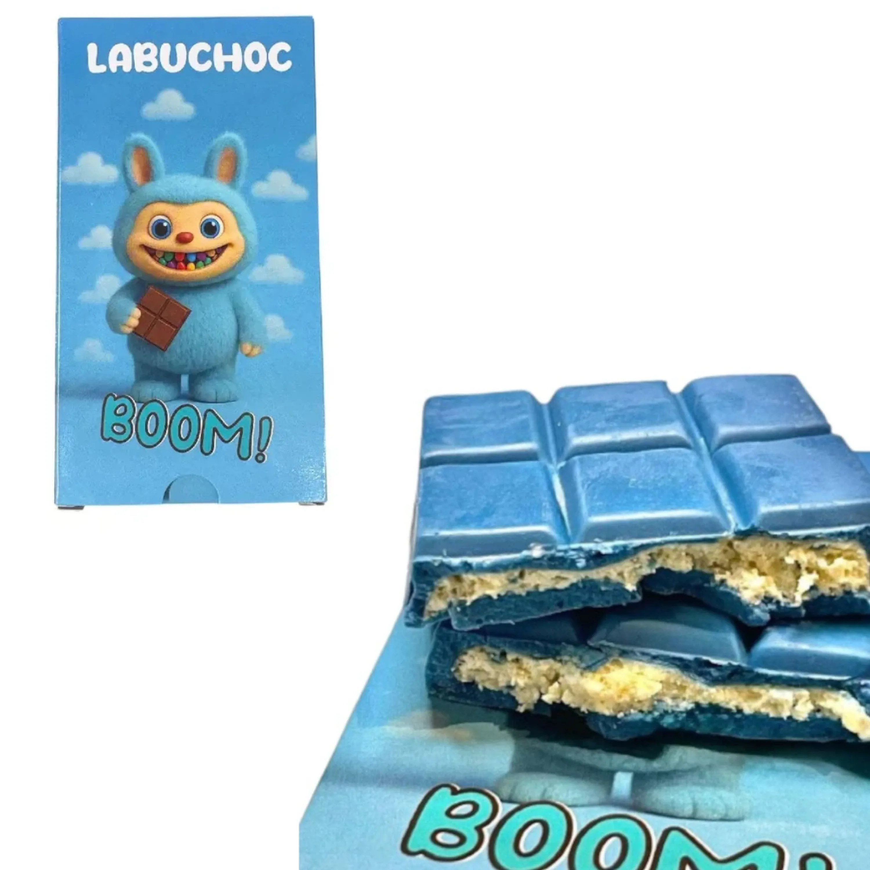 TAVOLETTA CIOCCOLATO RIPIENA FRIZZANTE 75GR VARI GUSTI LABUCHOC FES599 - Vista 4