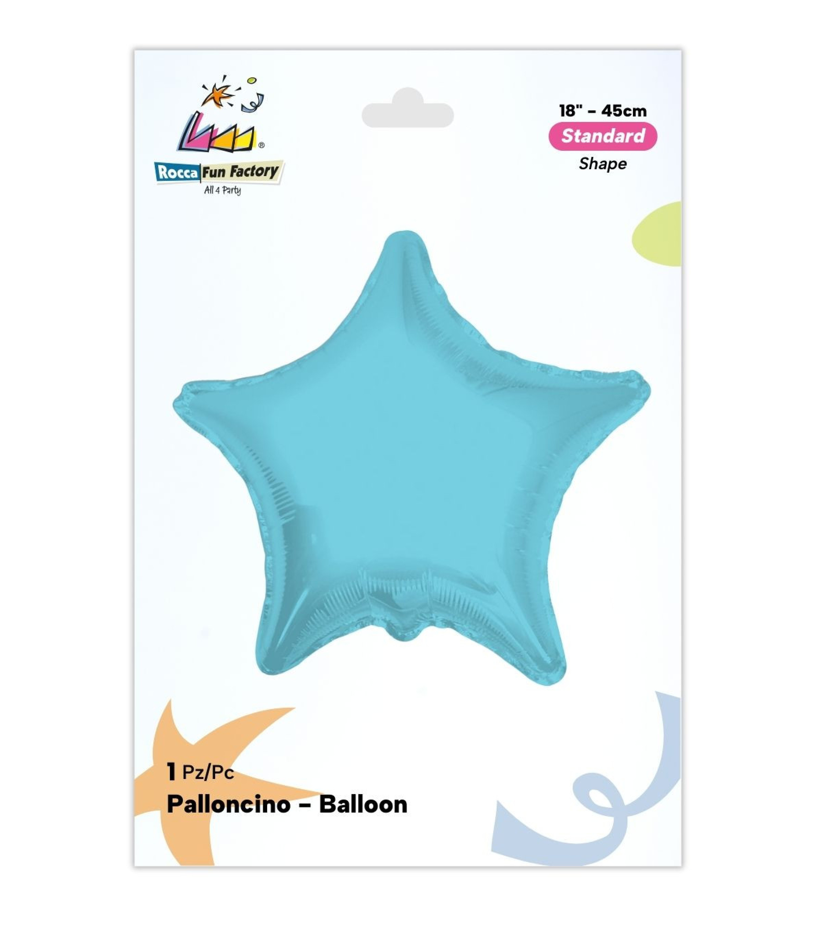 PALLONE FOIL 18" STELLA CELESTE 6581155-01 - Vista 2