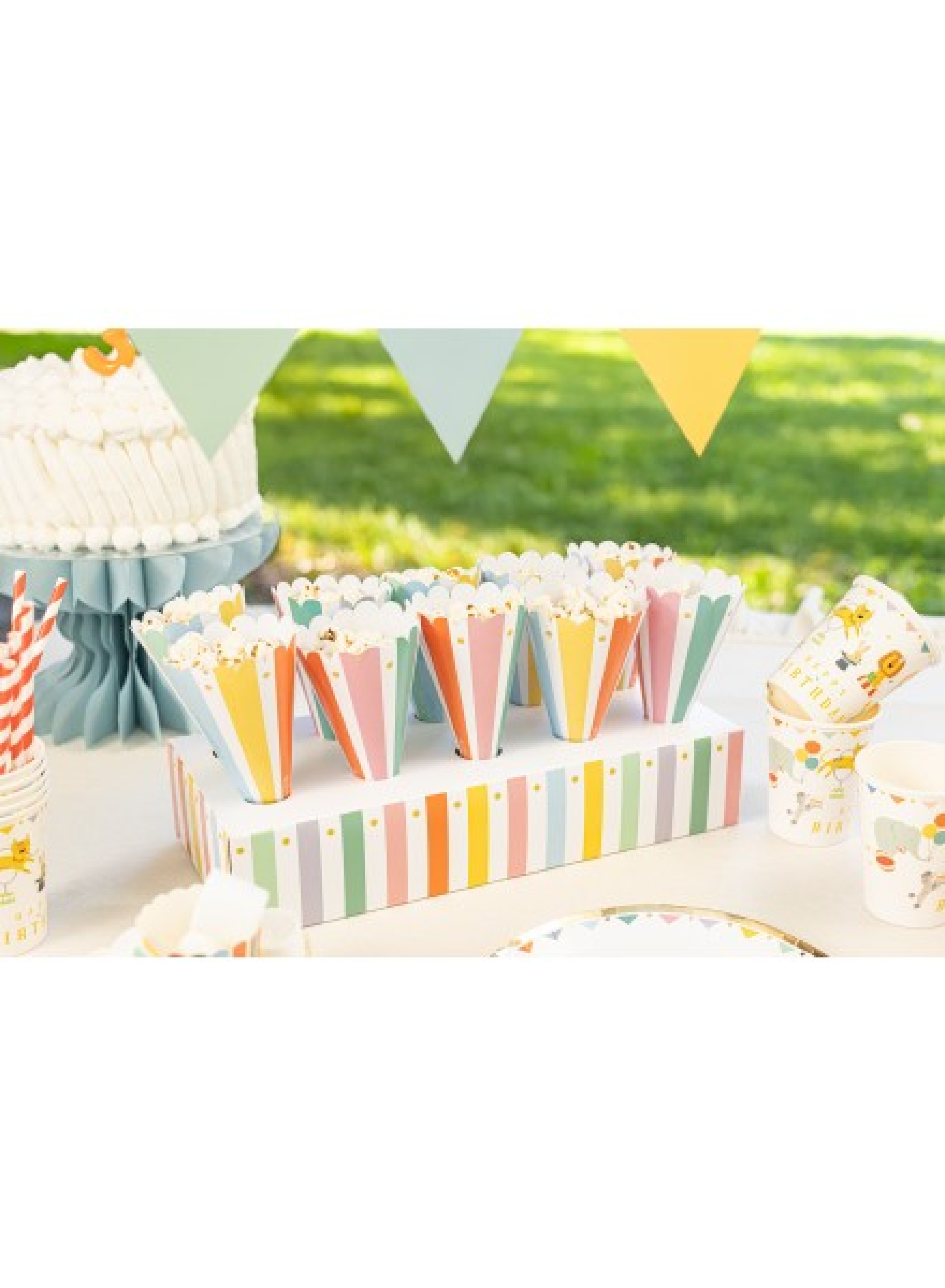 ESPOSITORE IN CARTA 35X15 CM CON 10 CONI 15CM 40736 - Vista 2