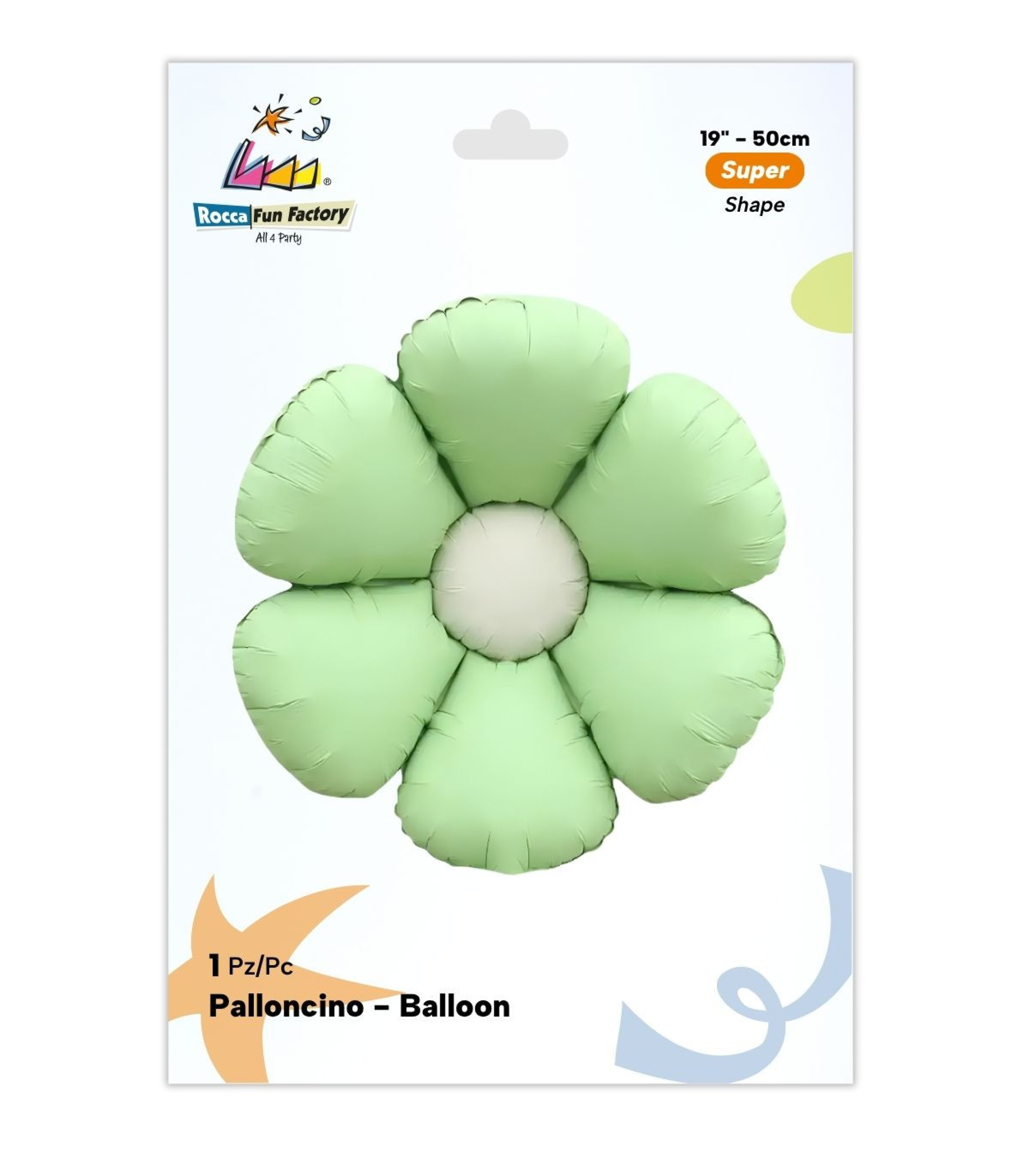 PALLONE FOIL 19" MARGHERITA VERDE MENTA SATINATO 19303-01 - Vista 2
