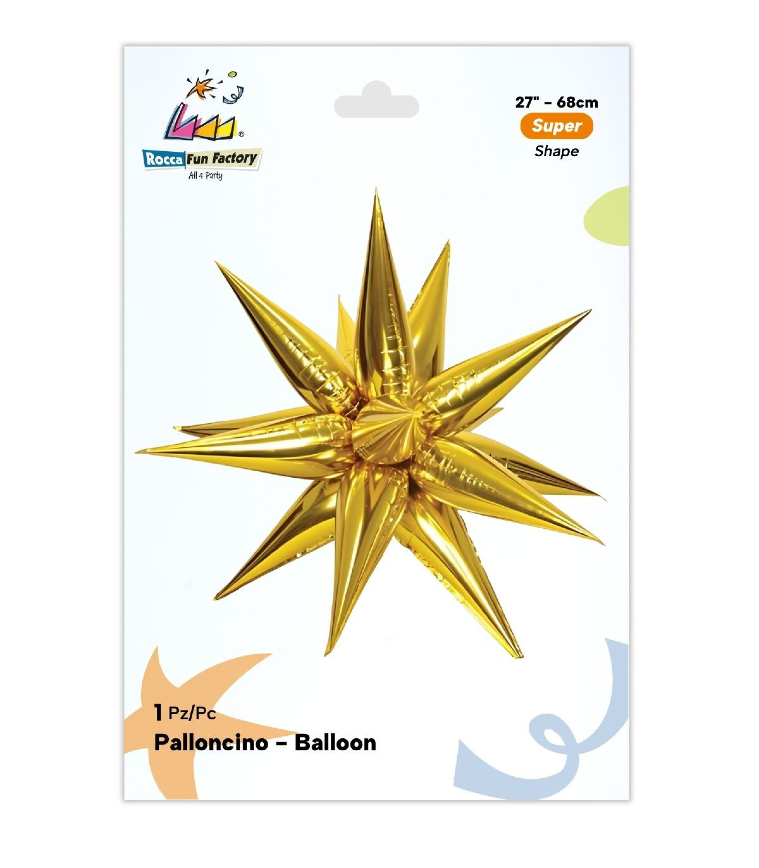 PALLONE FOIL KIT EXPLODING ORO CON VALVOLA 19396-01 - Vista 2