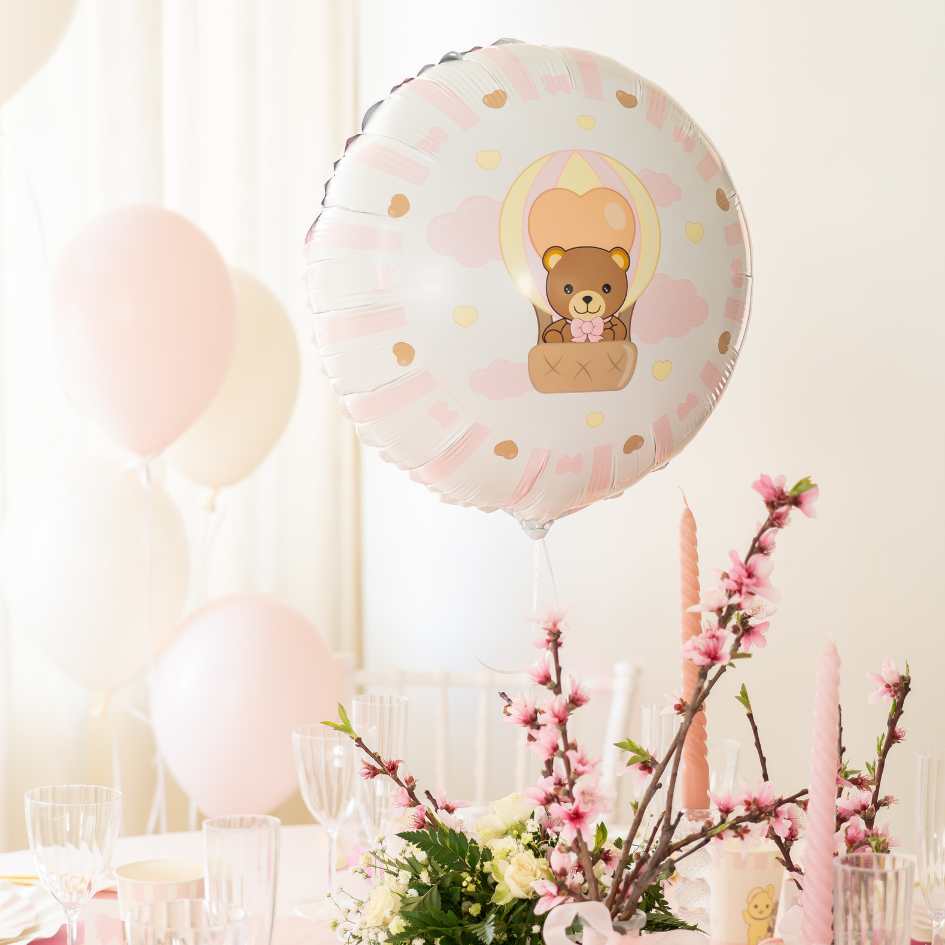 PALLONE FOIL 18" TEDDY FRIENDS ROSA 77085 - Vista 2