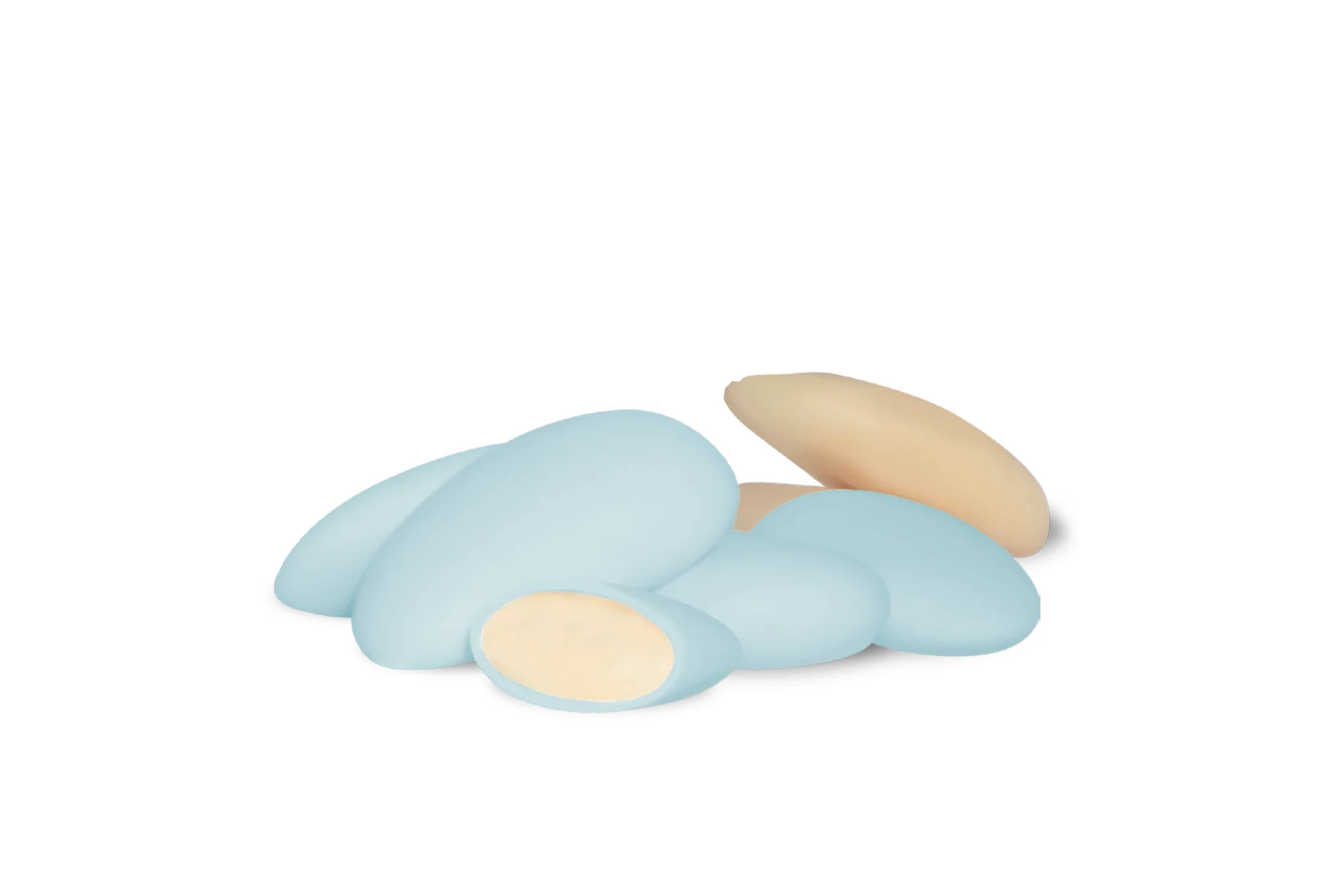 CONFETTI MAXTRIS MANDORLA AVOLA SILVER CELESTE 1 KG AVOSILC - Vista 2