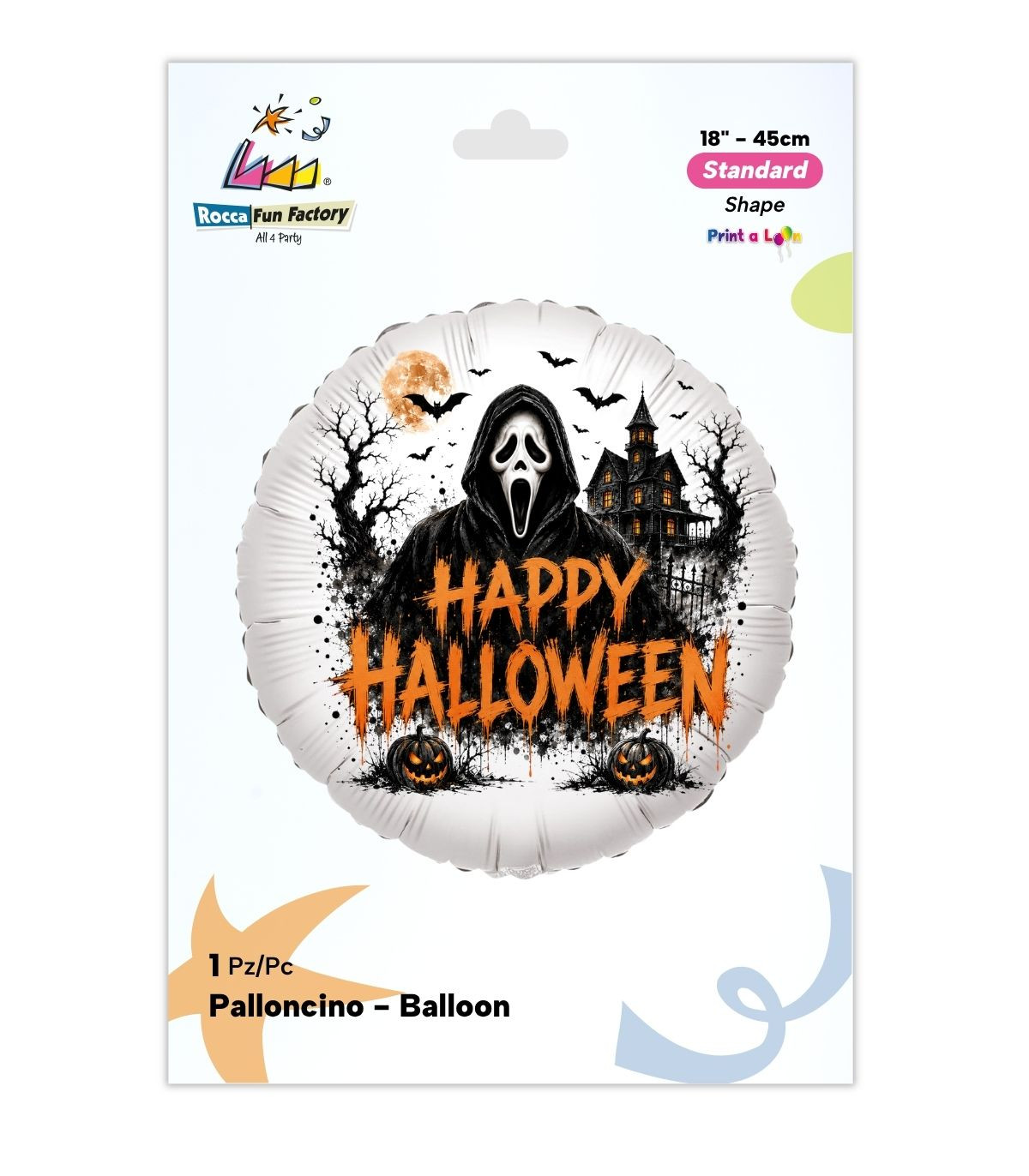 FOIL 18 HALLOWEEN GHOSTFACE PAL2287-18 - Vista 2