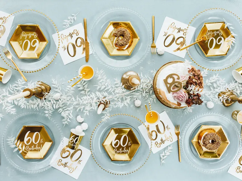 CANDELINA 60 ANNI ORO GLITTER 7.5CM SCU5-60-019 - Vista 4