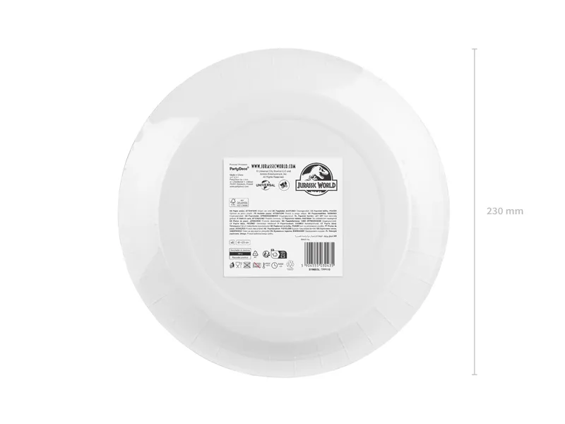 6 PIATTI JURASSIC WORLD TPP110 - Vista 2