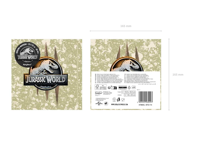 20 TOVAGLIOLI 33X33 JURASSIC WORLD SP33-114 - Vista 2