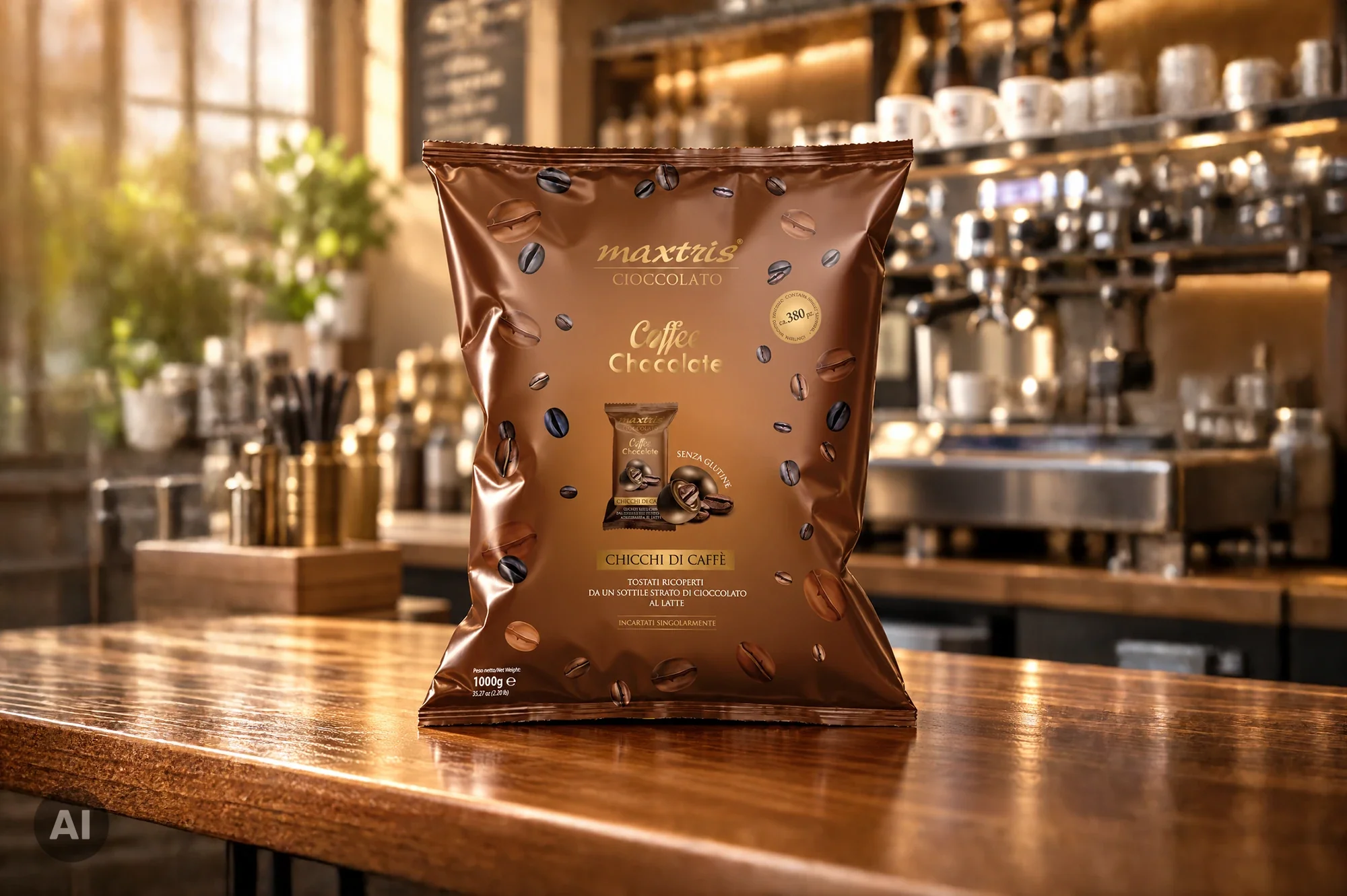 CONFETTI MAXTRIS CON CHICCO DI CAFFE E CIOCCOLATO AL LATTE CBCHOCOFL - Vista 3