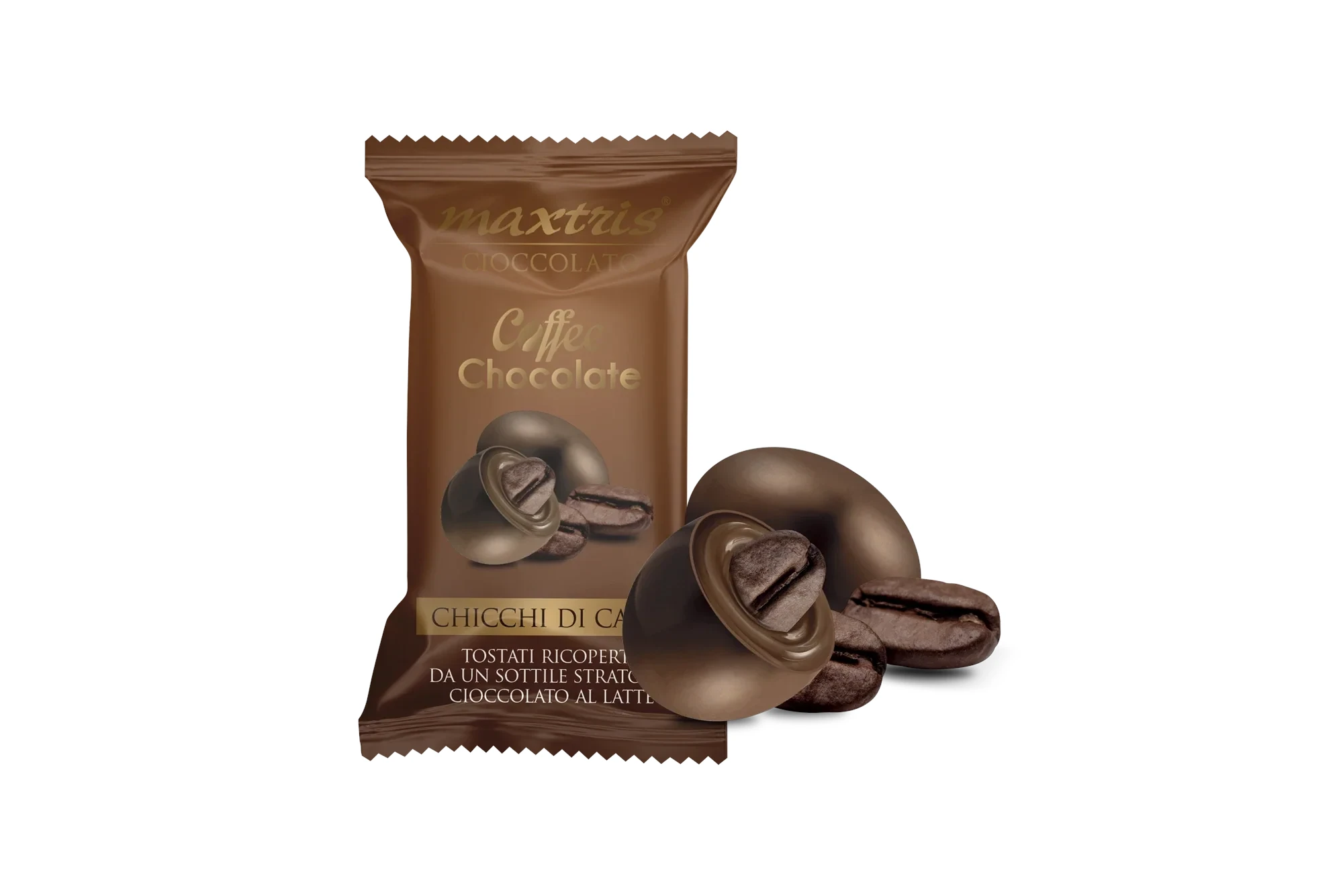 CONFETTI MAXTRIS CON CHICCO DI CAFFE E CIOCCOLATO AL LATTE CBCHOCOFL - Vista 2