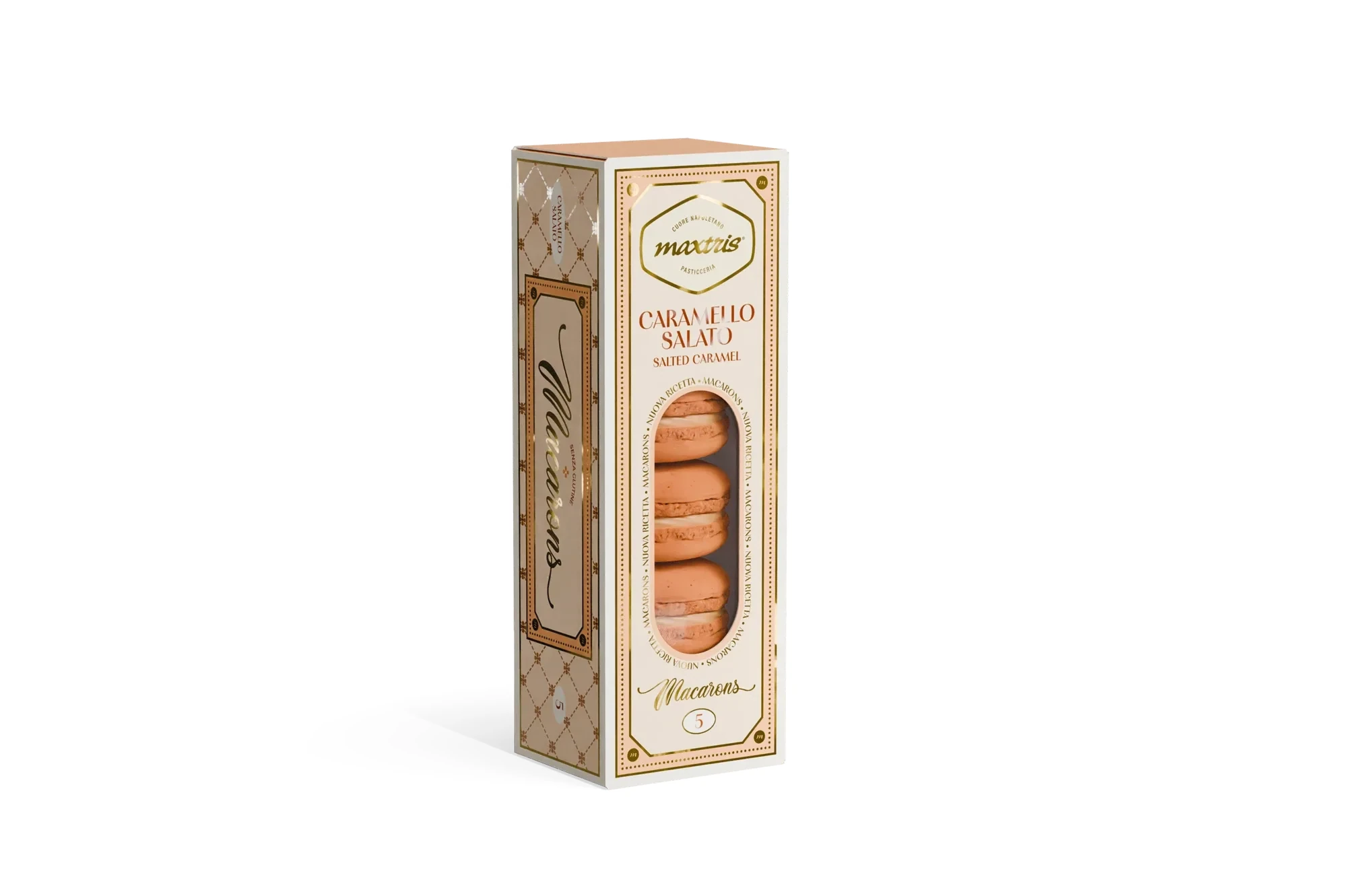5 MACARONS CARAMELLO SALATO MAXTRIS BEIGE MACCARS - Vista 3