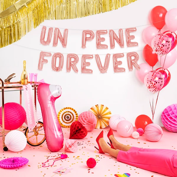 FESTONE IN FOIL UN PENE FOREVER 41 cm 1131236 - Vista 3