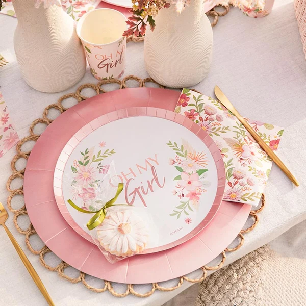6 PIATTI ROSA METAL OH MY GIRL 1191083 - Vista 2