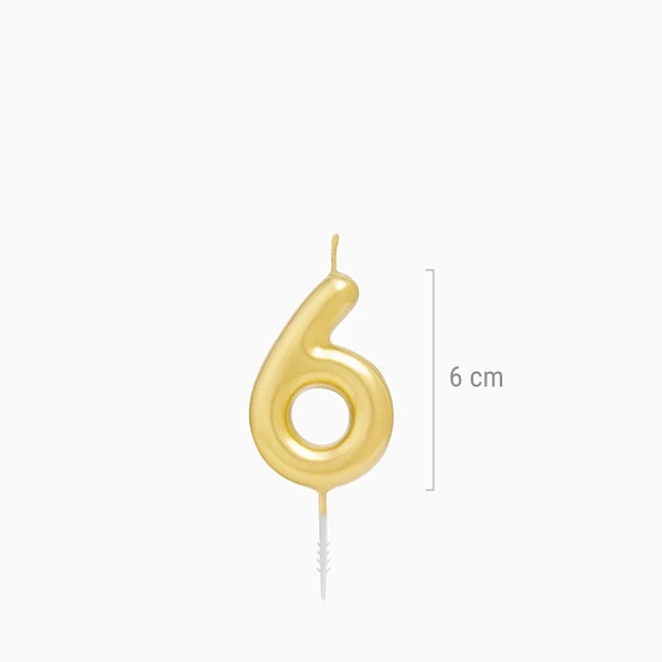 CANDELA ORO N6 6CM 1211342 - Vista 3