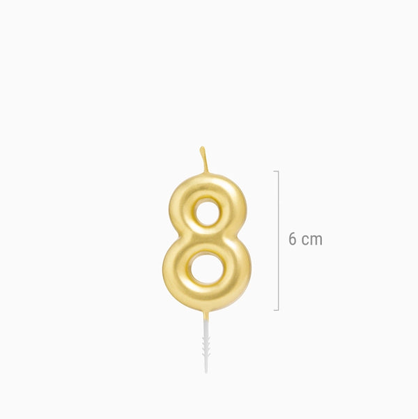 CANDELA ORO N8 6CM 1211344 - Vista 3