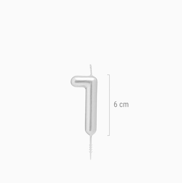 CANDELA ARGENTO N1 6CM 1211347 - Vista 3