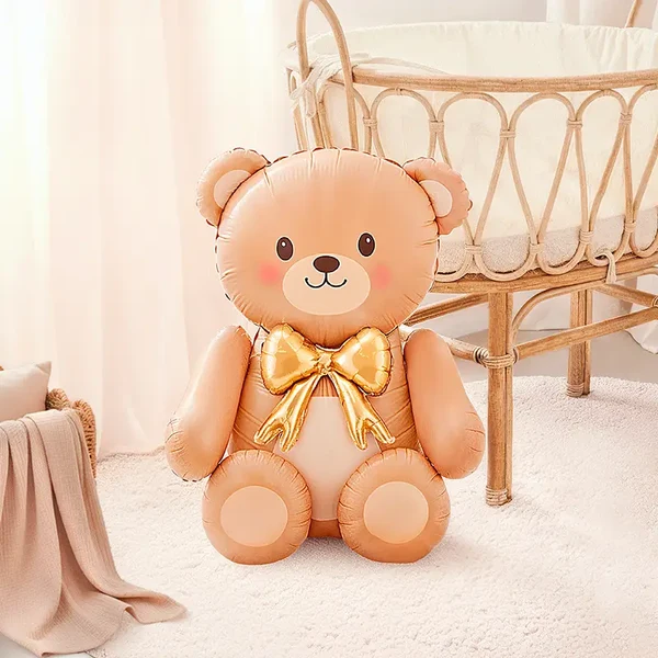PALLONE FOIL 37" ORSO TEDDY BEIGE 3D 131414 - Vista 3