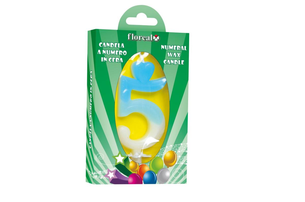 CANDELA NUMERALE CELESTE 34353